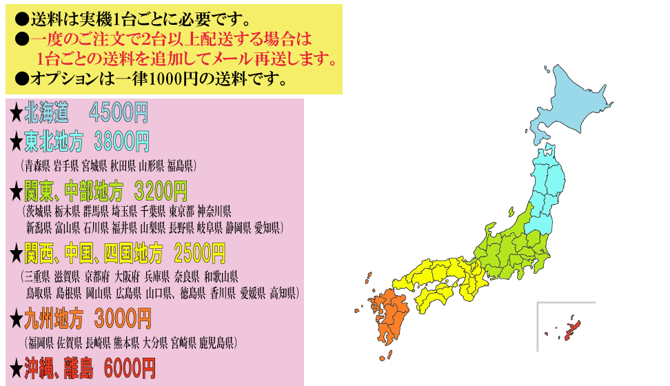 送料表